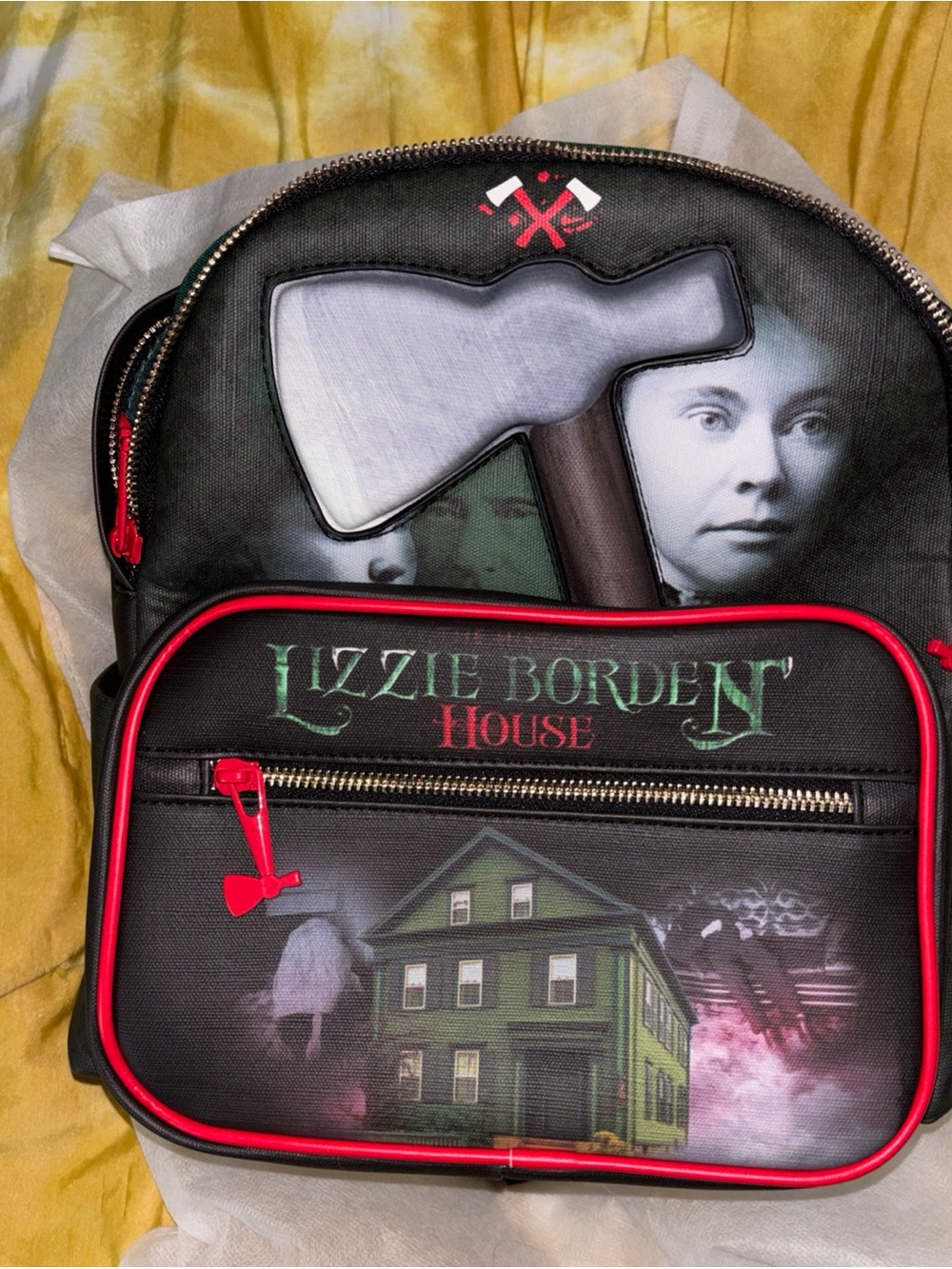 Lizzie Borden House Black Graphic Backpack